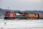 Tied down grain train